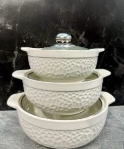 3-in-1 Ceramic Serving Dish Casseroles Set - Image 4