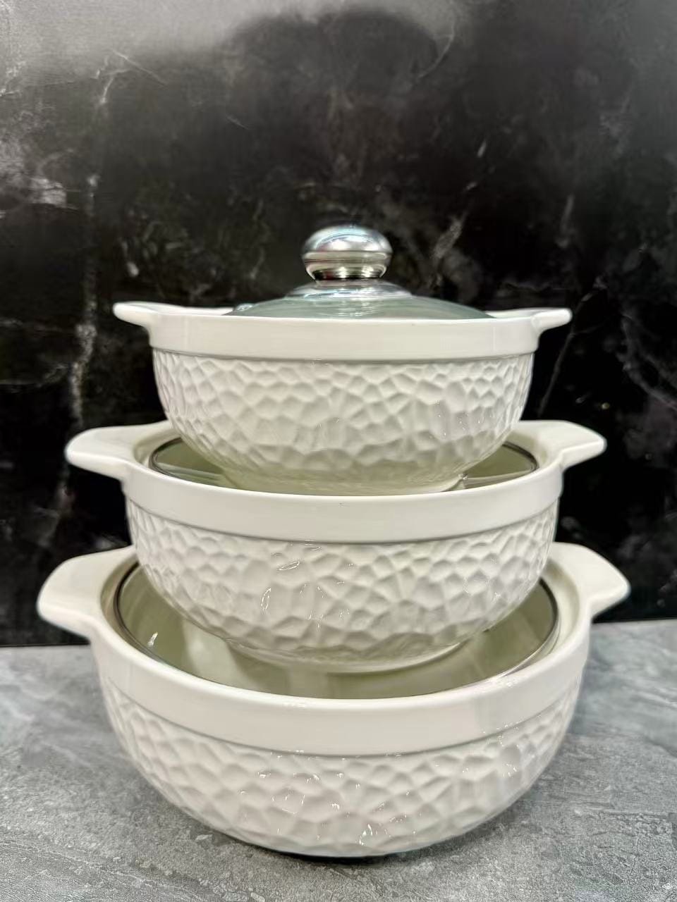 3-in-1 Ceramic Serving Dish Casseroles Set - Image 5