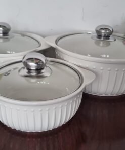 3-in-1 Ceramic Serving Dish Casseroles Set - Image 11