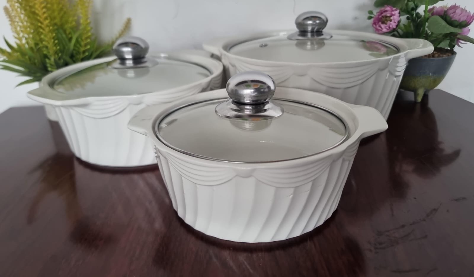 3-in-1 Ceramic Serving Dish Casseroles Set - Image 9