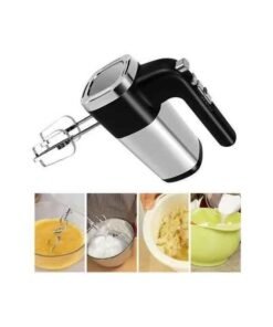 Alternative view of Silver Love Hand Mixer 500 Watts Powerful Electric Egg Beater with Stainless Steel Beaters and Dough Hooks for Baking & Whipping