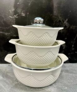 3-in-1 Ceramic Serving Dish Casseroles Set - Image 3