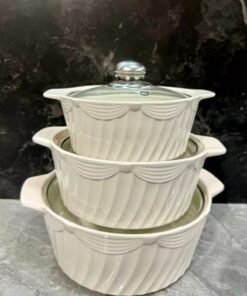 3-in-1 Ceramic Serving Dish Casseroles Set - Image 6