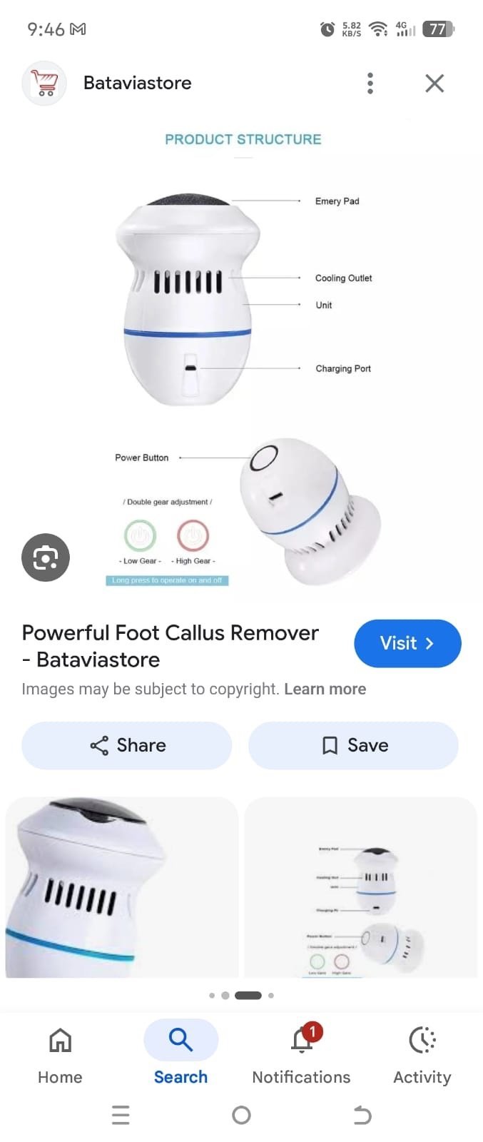 Rechargeable Find Back Callus Remover