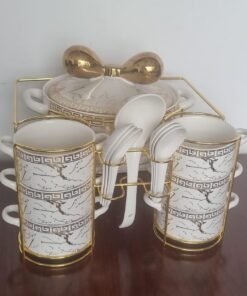Gucci 16-Piece Ceramic Soup Set + Burner - Image 8