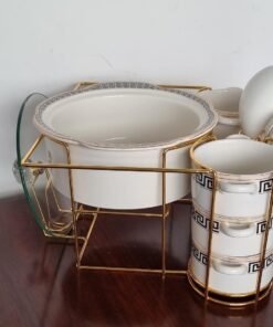 Gucci 16-Piece Ceramic Soup Set + Burner - Image 6