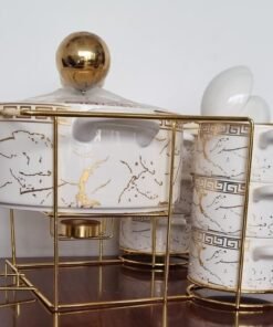 Gucci 16-Piece Ceramic Soup Set + Burner - Image 7