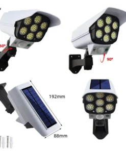 Alternative view of Solar Powered 180W Motion Sensor Light – Camera Style Outdoor Security Light