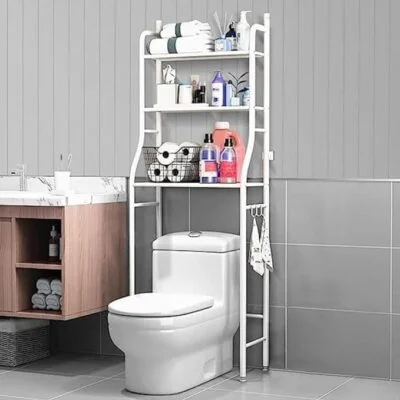 Over the Toilet organizer stand